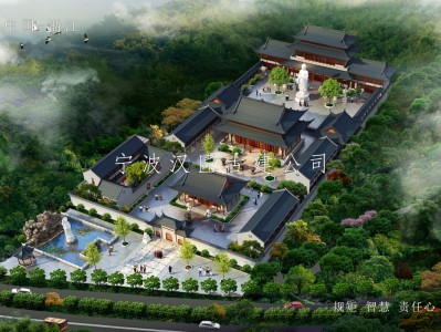 温州寺院古建规划设计-药师禅寺