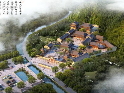 温州资教寺总体建筑规划方案图