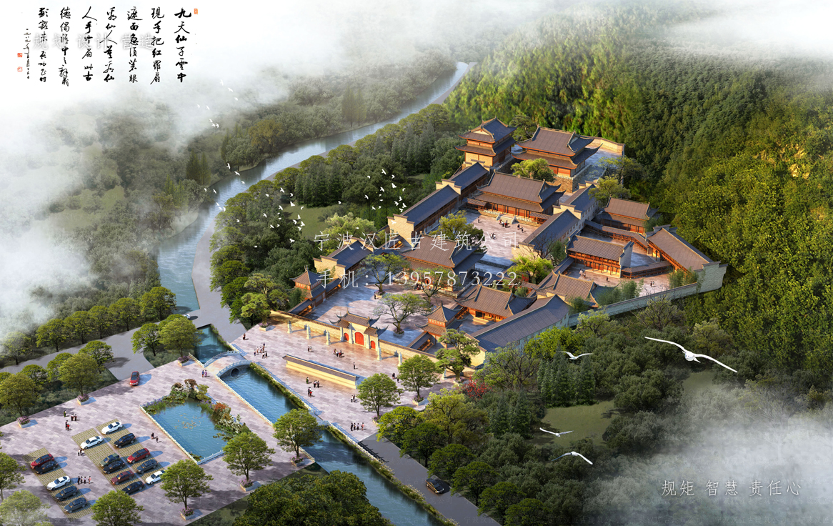 温州资教寺总体建筑规划方案图